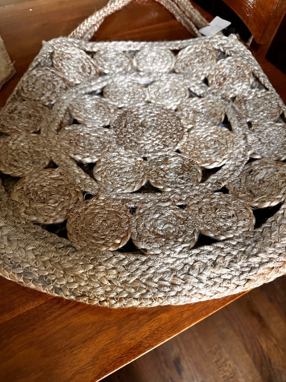 NWT Mango Natural Braided Jute Shoulder Bag - Picture 5 of 7